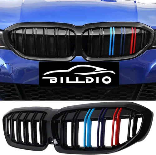 Miniatura 29 de Parrilla E90 – Rejilla negra de riñón individual compatible con BMW serie 3 E90 2009-2011 323i 328i 328xi 335d 335i 335xi Sedan LCI, E91 328i 328xi