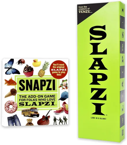 TENZI Paquete SLAPZI y SNAPZI: los juegos de cartas de pensamiento rápido y rápido para todas las edades - 2 a 10 jugadores