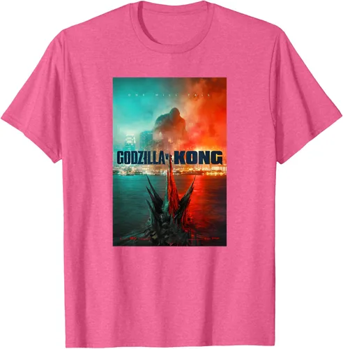 Miniatura 25 de Godzilla vs Kong - Camiseta oficial con póster, Negro