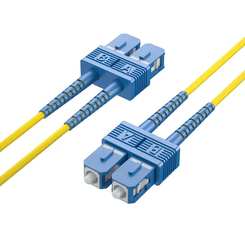 Miniatura 21 de Cable de conexión de fibra OM3 LC a LC de 0.7 ft, puente de fibra multimodo de 10 GB, LC-LC UPC dúplex MMF 50/125um, LSZH, para transceptor SFP