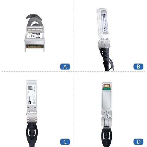Miniatura 7 de H!Fiber SFP+ Cable 10G SFP+ DAC, 0.8 ft (0.82 pies), cable Twinax de cobre de conexión directa pasiva para Cisco SFP-H10GB-CU0.25M, Ubiquiti UniFi