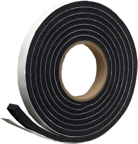 Miniatura 6 de Cinta aislante de espuma, burlete para puerta, neopreno, 1/2 pulgadas de ancho x 1/4 pulgadas de grosor, 13 pies de largo