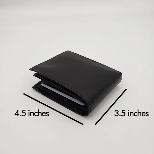 Miniatura 3 de AG Wallets - Cartera de cuero plegable con doble solapa central para hombre, con 3 ventanas de identificación, capacidad para 12 tarjetas