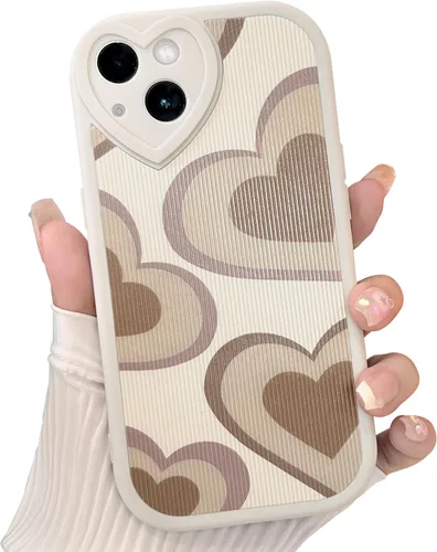 Miniatura 30 de Lovmooful Funda compatible con iPhone 13, diseño floral con lente de amor, protector de parachoques para niñas y mujeres, TPU suave a prueba