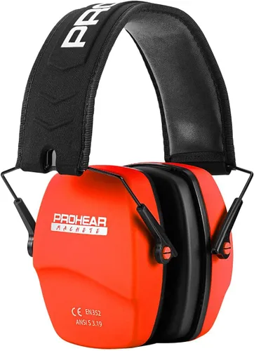 Miniatura 10 de PROHEAR 016 Protección Auditiva Orejeras de Seguridad para Tiro, NRR 26dB Reducción de Ruido Protector Auditivo Pasivo Delgado con Copas Auriculares
