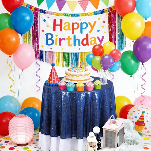 Miniatura 25 de DUOBAO Mantel Redondo Amarillo de 60 Pulgadas Mantel de Mesa con Lentejuelas Decoración de Cumpleaños Manteles con Lentejuelas Manteles de Mesa