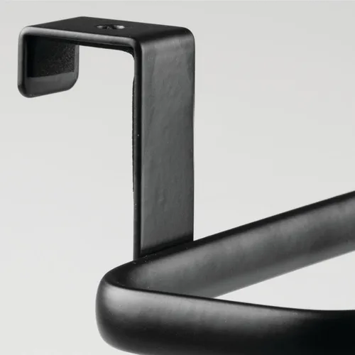 Miniatura 7 de mDesign Organizador de Almacenamiento Colgante de Gabinete de Acero Portador para Cocina, Despensa - Sostiene Bolsas de Plástico, Sándwich, Basura