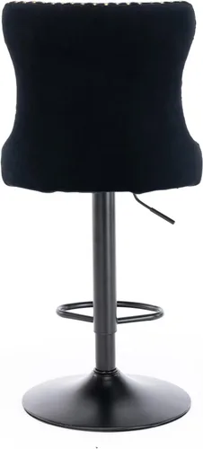 Miniatura 4 de Sillas para Barra de Cocina, Bancos para Barra de Cocina, juego de 2 sillas giratorias de bar de cocina con respaldo, para el hogar pub e isla Negro