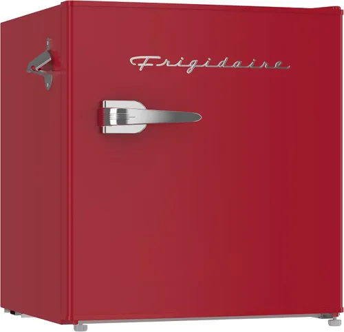 Miniatura 7 de FRIGIDAIRE Mini refrigerador retro negro de 1.6 pies cúbicos con control de termostato ajustable de ahorro de energía, abrebotellas de montaje