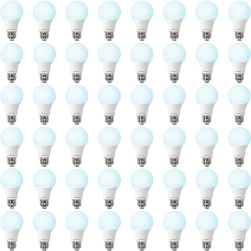 Miniatura 25 de Bombillas LED A19 DEGNJU, equivalentes a 100 vatios, luz diurna de 5000 K, 1500 lúmenes, base estándar E26, no regulables, bombillas LED de 13 W