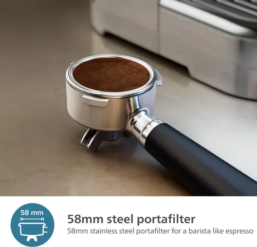 Miniatura 3 de Máquina de Espresso Semi Automática PHILIPS Barista Brew - Botón para Espresso Simple y Doble + Americano, Contenedor Dual de 280g para Dos Tipos