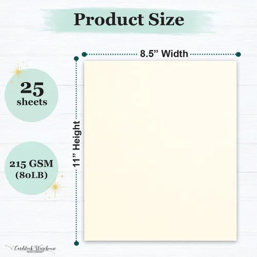 Miniatura 2 de Cardstock Warehouse Foundations Whitewash - 8.5 x 11 pulgadas, 80 libras, 7.58 oz/m², 100% reciclado, 100% papel de cartulina reciclado, 25 hojas