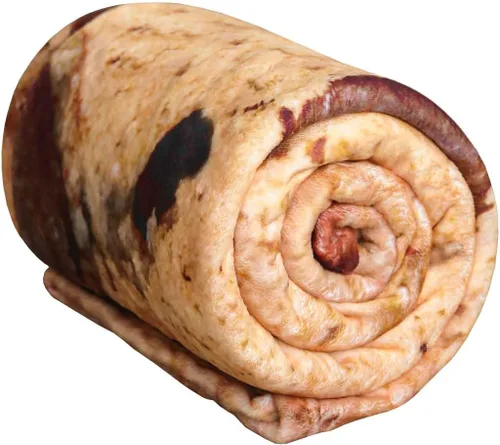 Miniatura 6 de Vessia Manta gigante de galletas, manta de comida divertida realista para adultos y niños, manta de galletas de chocolate suave de 300 GSM