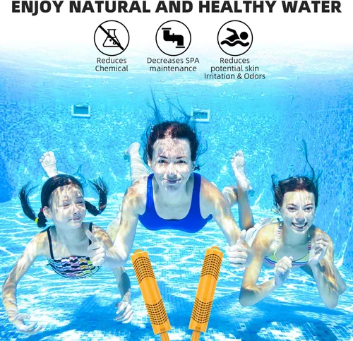 Miniatura 7 de ROYOR Palitos minerales de spa para suministros de bañera de hidromasaje, cartucho de filtro mineral para bañera de hidromasaje, paquete de 2