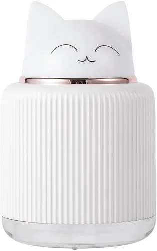 Miniatura 6 de Mini Humidificador - Lindo Humidificador de Niebla con Gato para Dormitorio de Niños, Pequeño Humidificador Ultrasónico para Hogar, Coche, Oficina