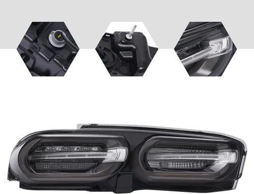 Miniatura 3 de LYNICESHOP Luces traseras LED de freno para Chevy Camaro 2019 2020 2021, luz trasera LED, lente transparente, luces traseras LED, montaje trasero