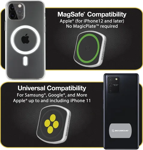 Miniatura 5 de Scosche MP2FM-XCES0 MagicMount Pro2 - Kit de soporte magnético universal de teléfono celular para automóvil de superficie empotrada Compatible