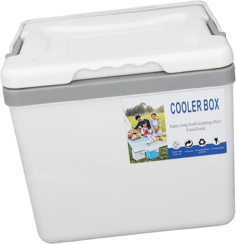 Miniatura 7 de Enfriador aislado, enfriador duro portátil de 6 litros para campamento, portón trasero, playa, picnic, comestibles, almuerzo y más (blanco)