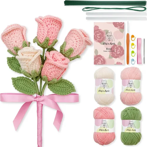 Miniatura 13 de Lily's Lyric Kit de ganchillo y manualidades Cactus Love Tutorial en video paso a paso para adultos adolescentes Idea de regalo