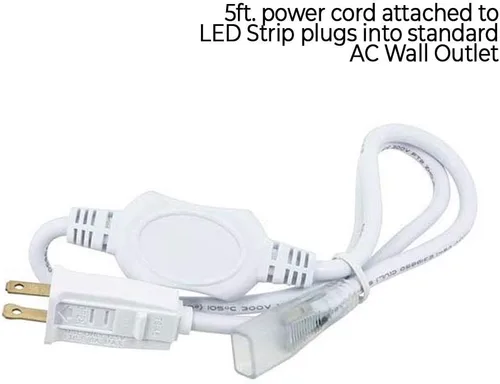 Miniatura 2 de Tira de luz LED CA 5050 roja de 3 pies