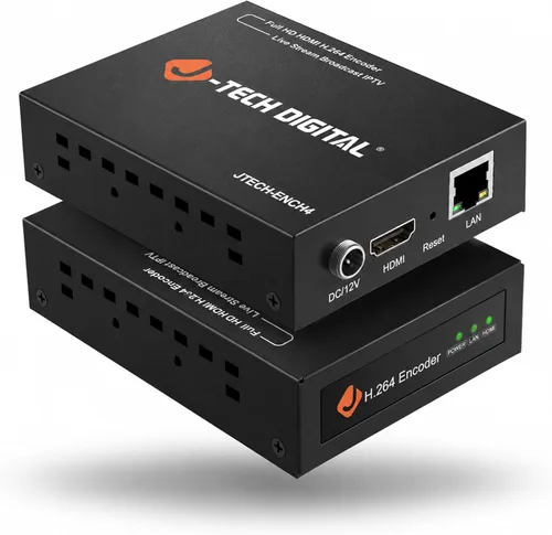 Miniatura 8 de J-Tech Digital Codificador HDMI IPTV con NDI 4K 30Hz H.264 H.265, codificador IPTV con audio incrustado y PoE, soporta UDP, HTTP, RTSP, RTMP, ONVIF