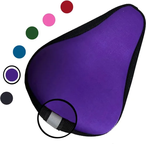Funda de cojín de gel para asiento de bicicleta para niños, 8 x 5 pulgadas, funda de asiento de bicicleta para niños, almohadilla de sillín de