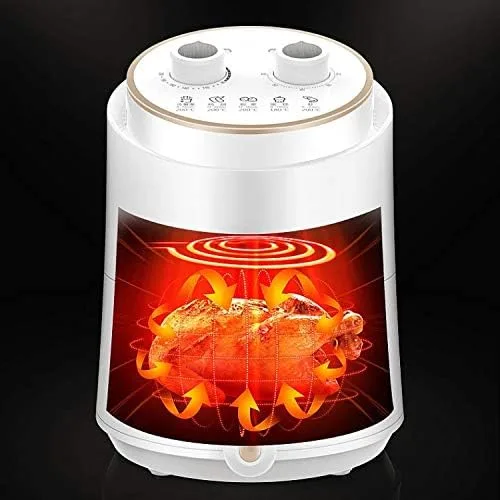 Miniatura 4 de Personal Compact Space Saving Electric Hot Air Fryer Oil-Less Cooker, Temp/Timer