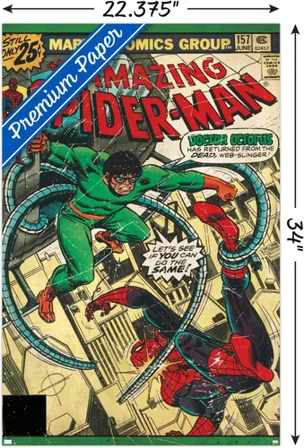 Miniatura 3 de Marvel Comics Spider-Man - Póster de pared Amazing Spider-Man #157, 34 pulgadas de largo x 22.4 pulgadas de ancho, versión premium sin marco