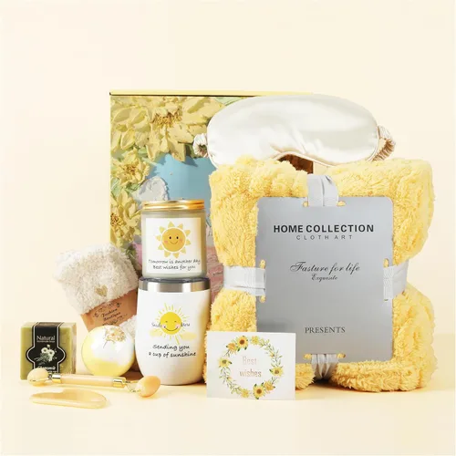 Miniatura 8 de Regalos Get Well Soon para mujeres, cesta de regalo de 14 piezas Get Well Soon después de la cirugía, paquete de cuidado para mujeres, regalos