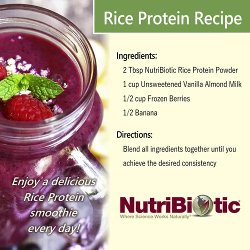 Miniatura 5 de NutriBiotic Chocolate con proteína de arroz orgánico certificado, 22.9 onzas, proteína vegana baja en carbohidratos en polvo, crudo, certificado