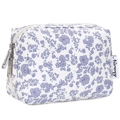 Miniatura 48 de Narwey Bolsa de Maquillaje Bonita de Viaje Bolsa de Cosméticos Organizadora Bolsa de Aseo Bolsas de Maquillaje con Compartimentos para Mujeres Niñas