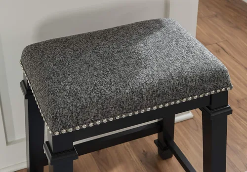 Miniatura 8 de Linon Taburete Negro