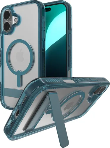 Miniatura 29 de ZAGG Santa Cruz Snap - Funda con función atril para iPhone 16 Pro Max, compatible con MagSafe, protección contra caídas de grado militar de 13 pies