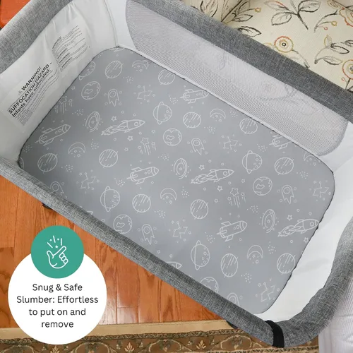 Miniatura 3 de Sábanas de moisés para Mika Micky, Evolur, Larex, Taylengrow Baby, Newton Baby Bedside Sleeper por TansyPanda, 3 piezas, 33 x 20, ultra suaves, Gris