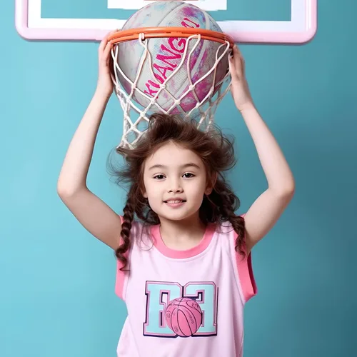 Miniatura 5 de Pelota de baloncesto de goma Kuangmi, tamaño 5 (27.5"), tamaño 4 (25.5"), hecha para juegos deportivos al aire libre y en interiores, parque, playa