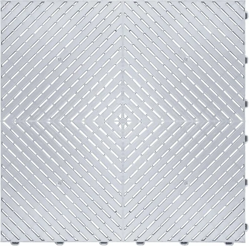Miniatura 50 de Swisstrax Ribtrax PRO Azulejos Entrelazados para Piso de Garaje, 15.75 x 15.75 Pulgadas, Negro Azabache, Juego de 24 Piezas