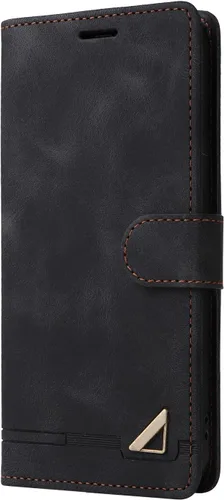 Miniatura 5 de Compatible con Redmi A1 4G / A2 4G Flip Kickstand (piel sintética), cierre magnético, ranura para tarjetas, estilo cartera, funda protectora