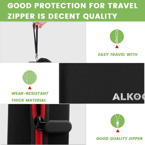 Miniatura 5 de ALKOO Estuche de dardos para 6 piezas de acero y punta suave, organizador de almacenamiento con capacidad para 6 dardos y puntas, ejes y accesorios