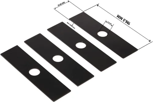 Miniatura 3 de Cuchillas de bordeadora de 8 x 2 pulgadas de diámetro de orificio de 1 pulgada de repuesto para Ryobi 613223, Echo 720-237-001, Stihl 4133-713-4101