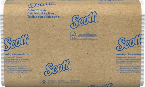 Scott - Juego de 9 toallas de papel de mano plegadas en forma de C, 150 toallas por paquete