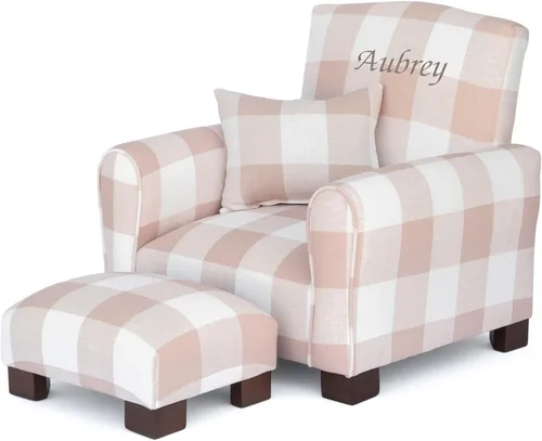 Miniatura 22 de Sillón personalizado para niños pequeños, mecedora tapizada con personalización, silla para niños pequeños con nombre personalizado, cómodo sillón