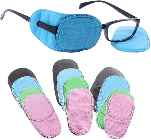 24 piezas de parches para los ojos para los niños – Juego de parches para los ojos para los ojos izquierdo y derecho – Buen efecto de bloqueo de luz