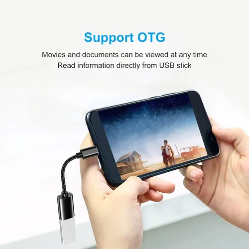 Miniatura 3 de Adaptador USB C a USB 3.0 [3 unidades], USB C macho a USB hembra OTG cable Thunderbolt3 a USB adaptador compatible con MacBook Pro/Air, iPhone 16