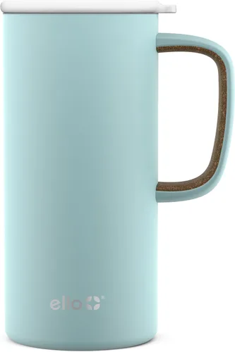 Miniatura 9 de Ello Campy - Taza de viaje de acero inoxidable de 18 onzas con asa y tapa a prueba de fugas Taza de café con aislamiento al vacío para bebidas