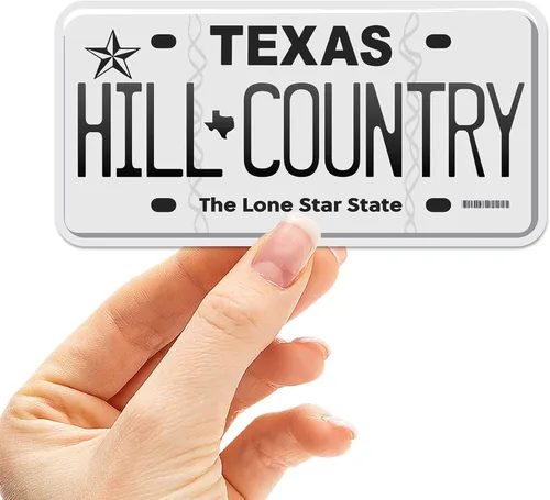 Miniatura 19 de Calcomanía para placa de matrícula de Texas, elige entre más de 50 ciudades de TX, calcomanía para parachoques de Texas para automóvil, calcomanías