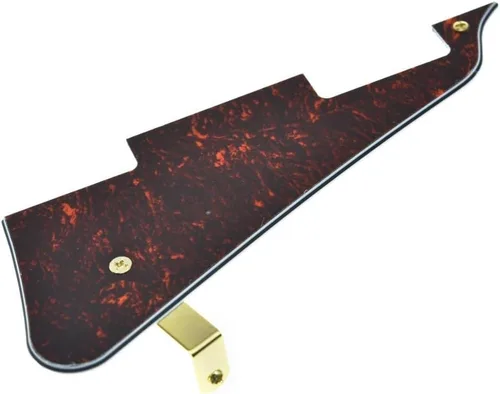 Miniatura 45 de KAISH Golpeador de guitarra Abalone Pearl LP con soporte de acero inoxidable negro y tornillos de montaje de acero para USA Les Paul