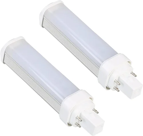 SATZOL Bombilla LED G24q de 7 W, blanco cálido 3000K PLC-13W 4 pines G24q-1 de repuesto de bombilla fluorescente compacta, paquete de balasto de
