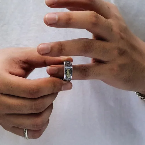 Miniatura 6 de SANGHAI Feng Shui Pixiu Anillo Feng Shui Pixiu Mani Mantra Protección de Riqueza Anillo Amuleto Riqueza Abierto Abierto Anillo Budista Joyería