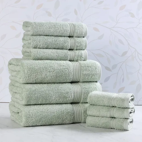 Miniatura 160 de Superior - Juego de 8 toallas de mano de algodón egipcio, toallas básicas de secado rápido, toallas pequeñas absorbentes, faciales, spa, cocina