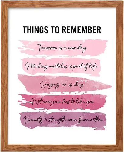 Miniatura 9 de Arte y decoración de pared con citas inspiradoras positivas - GRANDE 11X14 - Regalos de aliento edificantes para mujeres, niñas, adolescentes